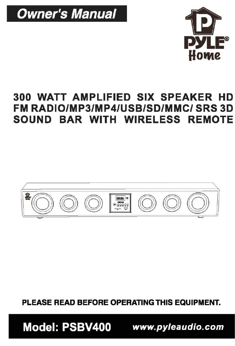 Pyle PSBV400 User manual