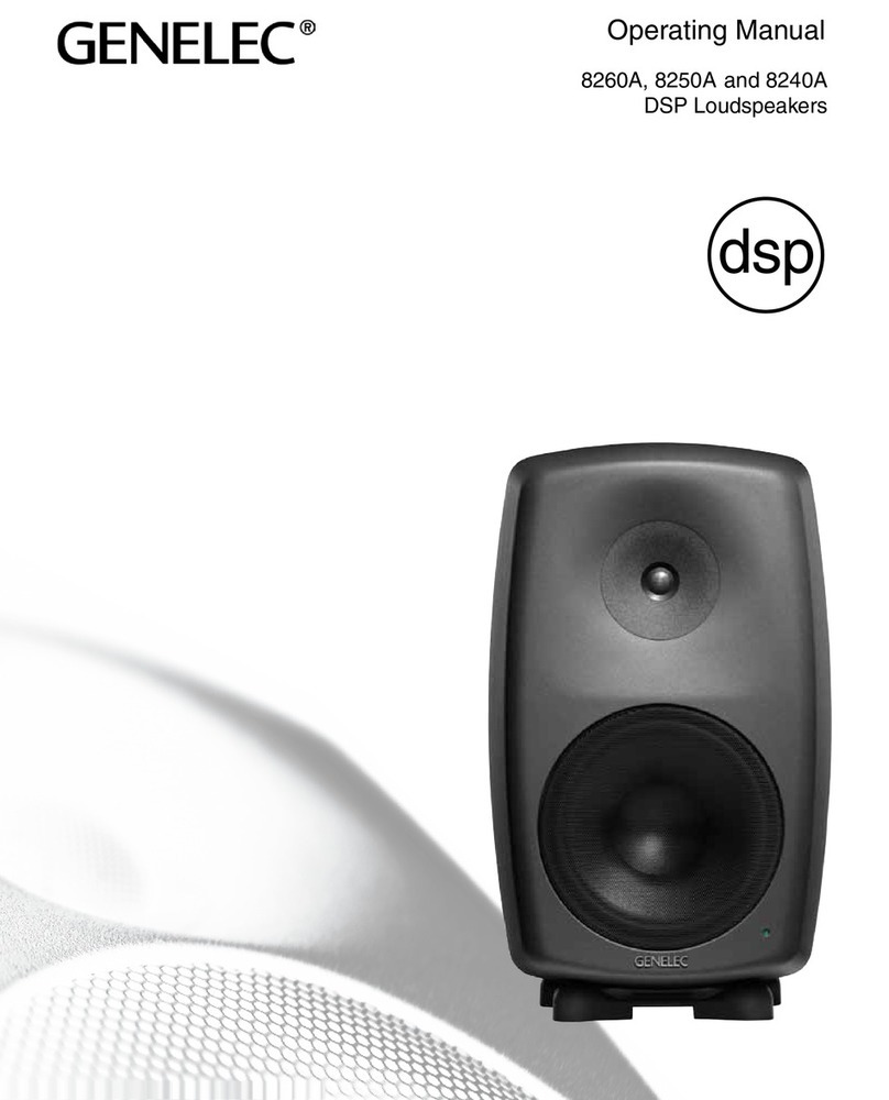 Genelec DSP 8260A User manual