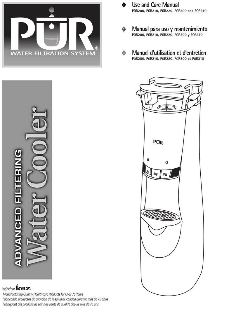 Kaz PUR200 use and care manual