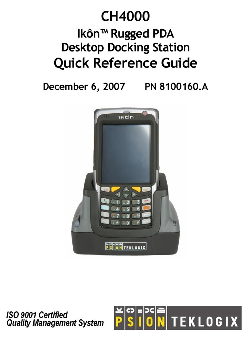 Psion Teklogix IKON CH4000 Quick reference guide