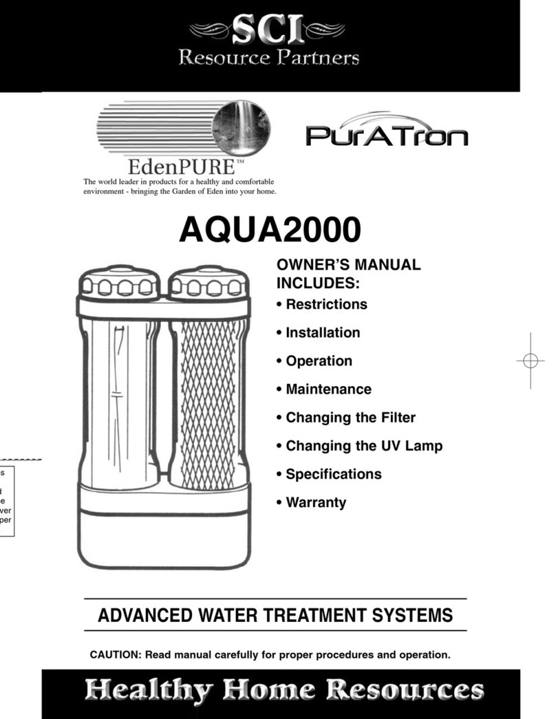 EdenPURE AQUA2000 User manual