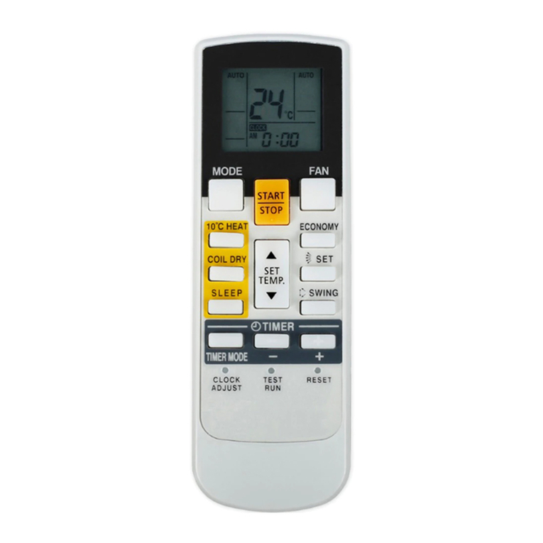 Fujitsu Remote Control User manual