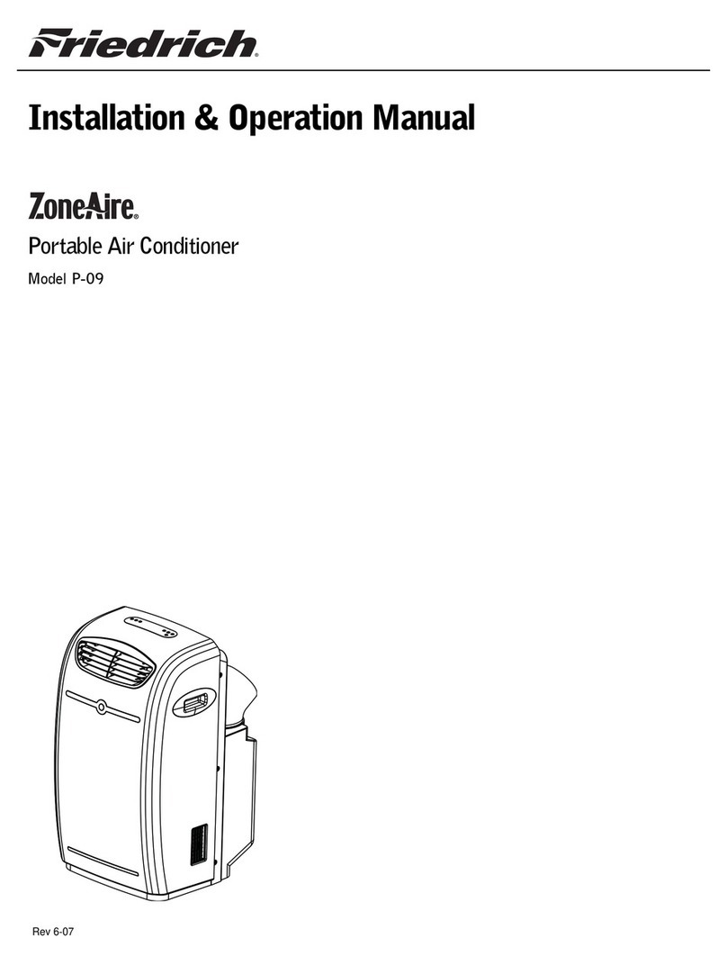 Friedrich ZoneAir P-09 User manual