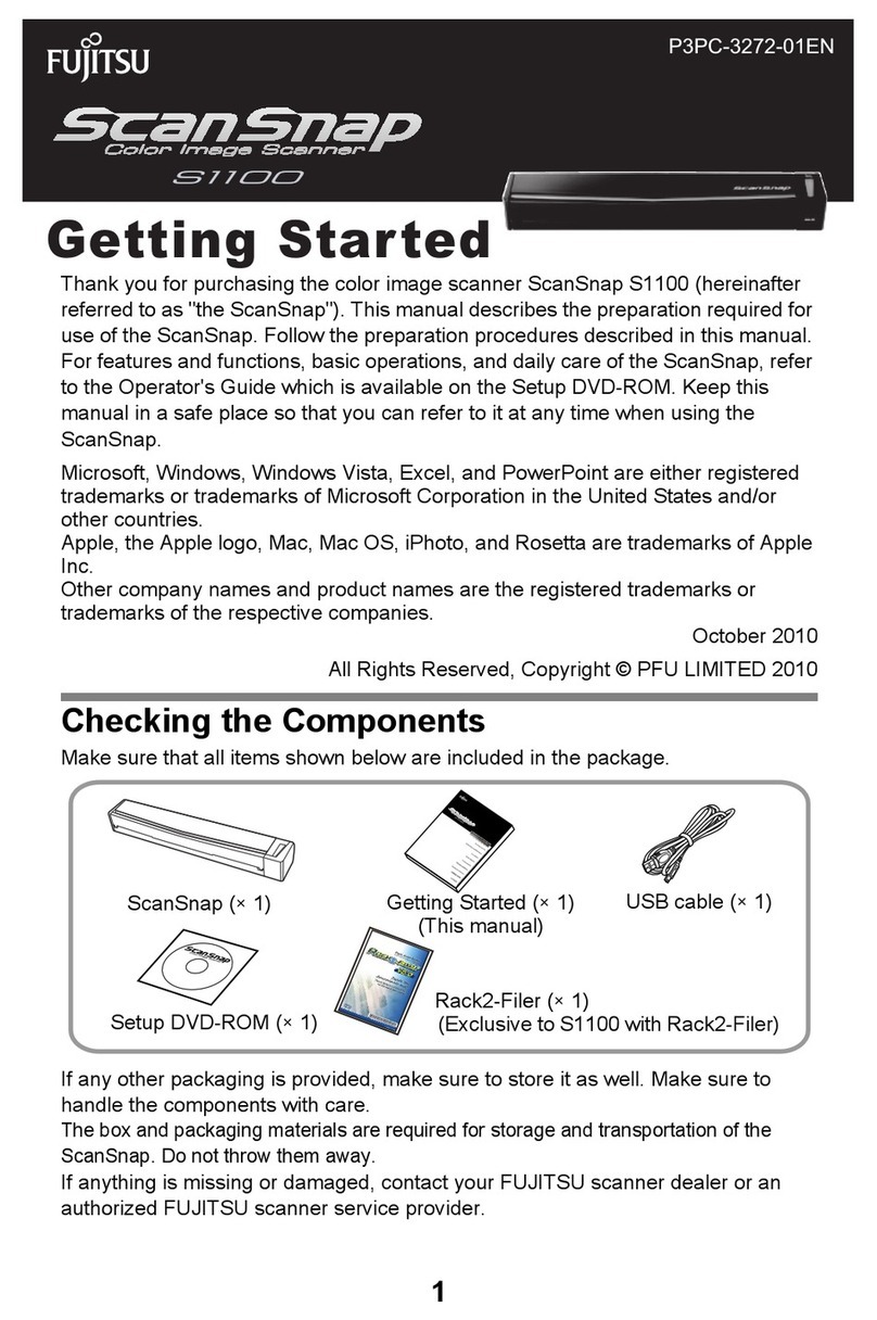 Fujitsu ScanSnap S1100 Getting started guide
