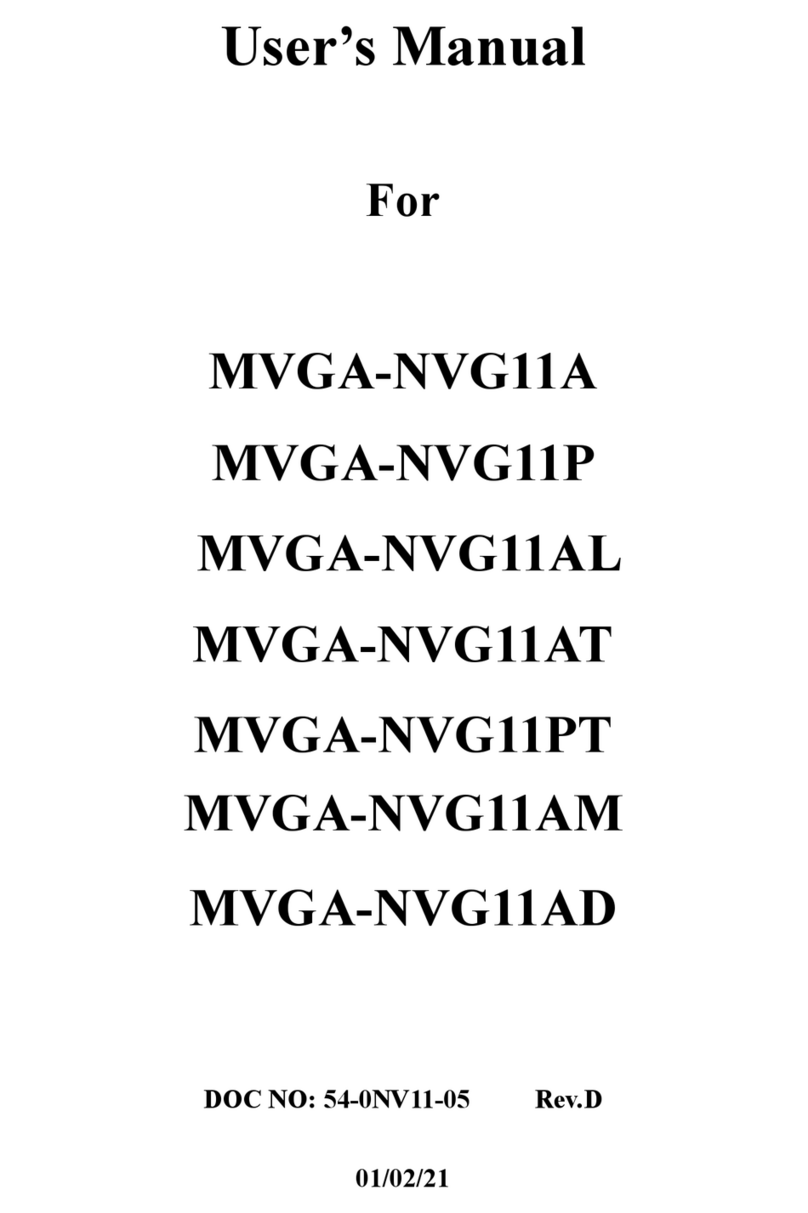 Fujitsu MVGA-NVG11A user manual