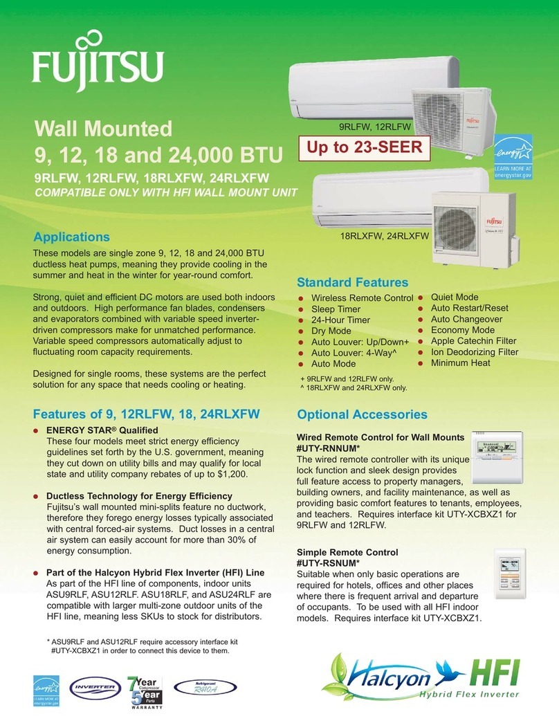 Fujitsu Halcyon 9RLFW User manual