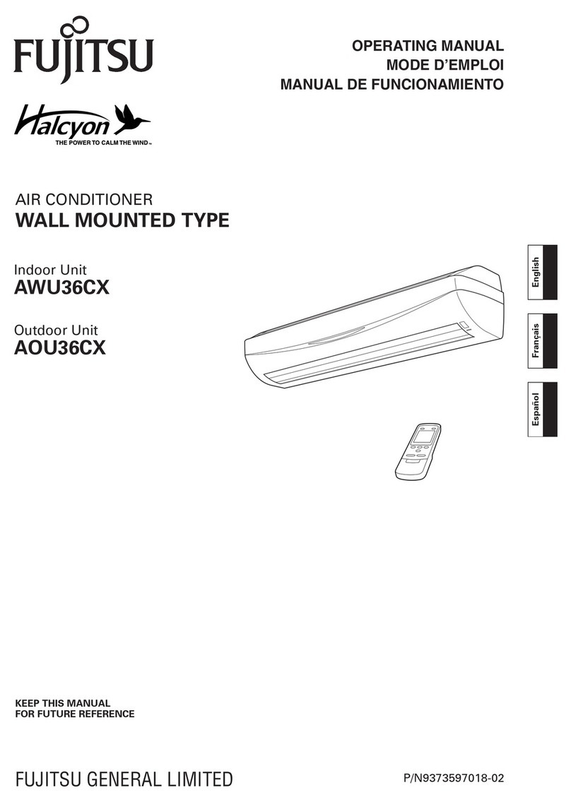 Fujitsu Halcyon AWU36CX User manual