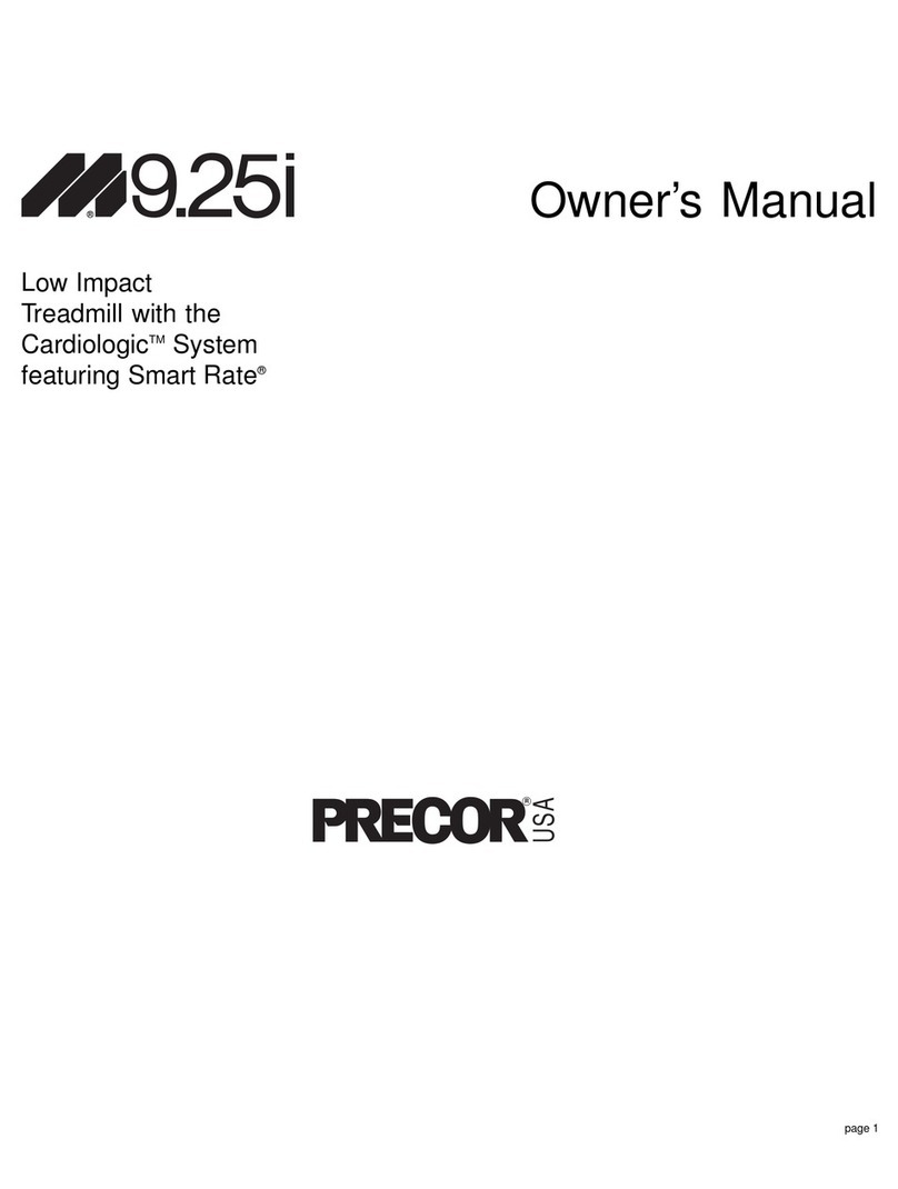 Precor M9.25i User manual