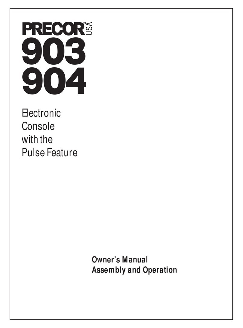 Precor 903 User manual Precor 903 User manual