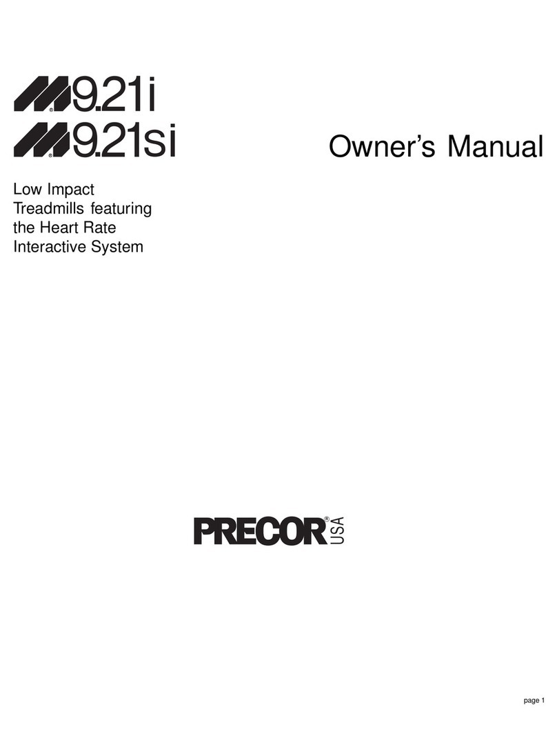 Precor M9.21i User manual