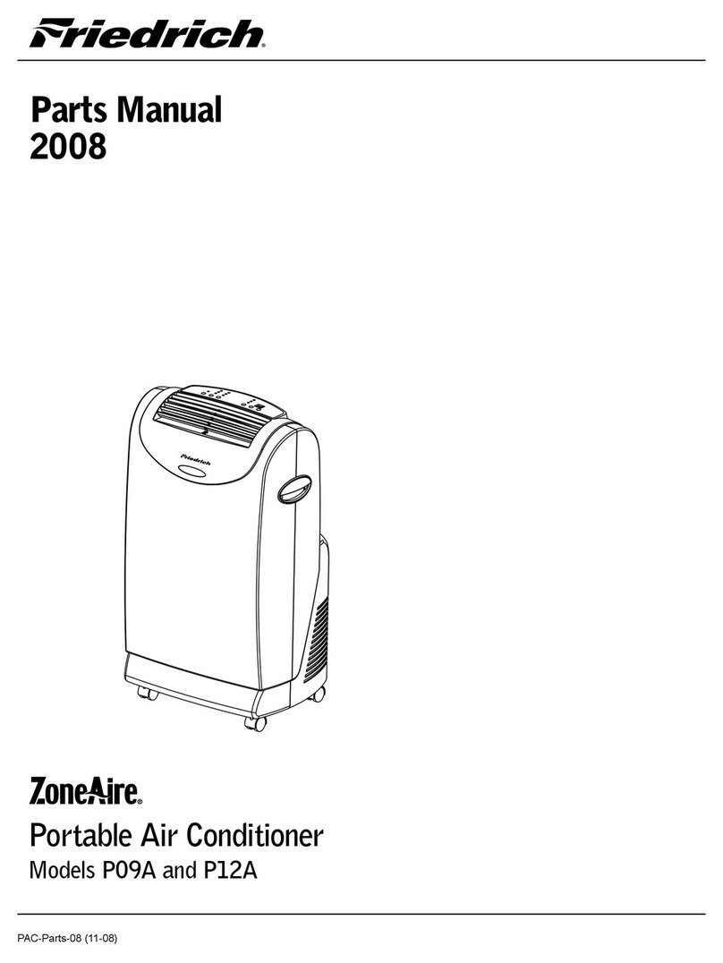 Friedrich ZoneAir P09A User manual