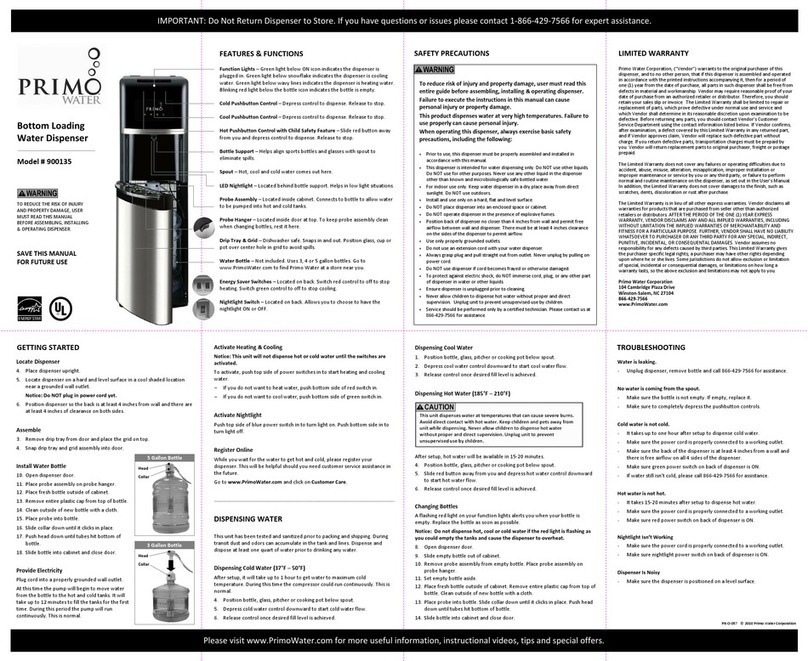 Primo Water 900135 User manual
