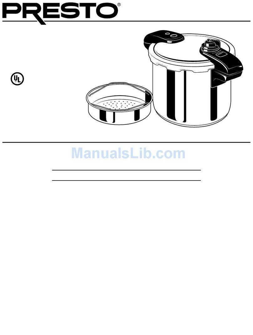 Presto Pressure Canner and Cooker Quick guide