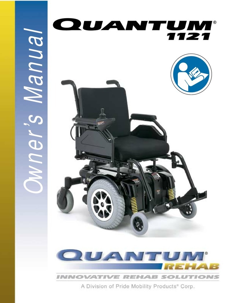Pride Mobility Quantum 1121 Series User manual