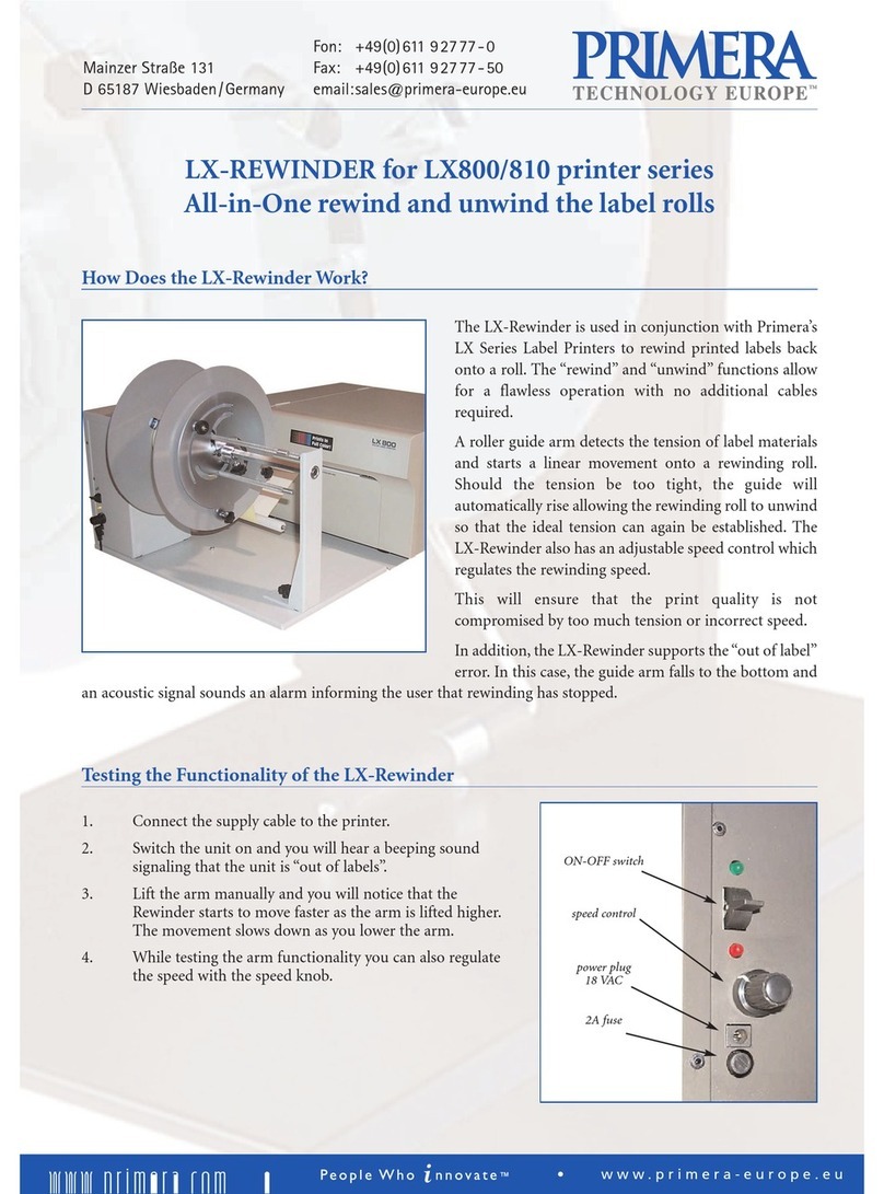 Primera LX-REWINDER manual&nbsp;