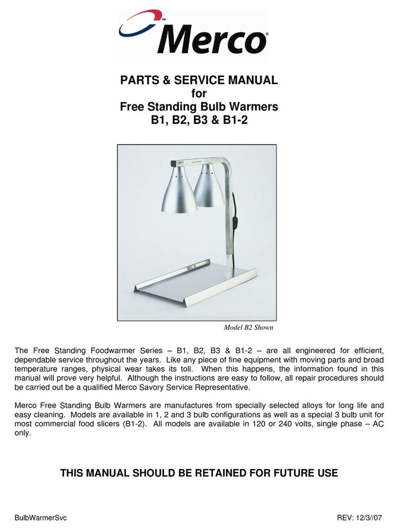 Merco B1 Parts and service manual