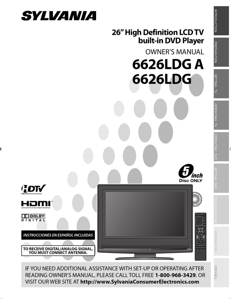 Sylvania 6626LDG A owner's manual