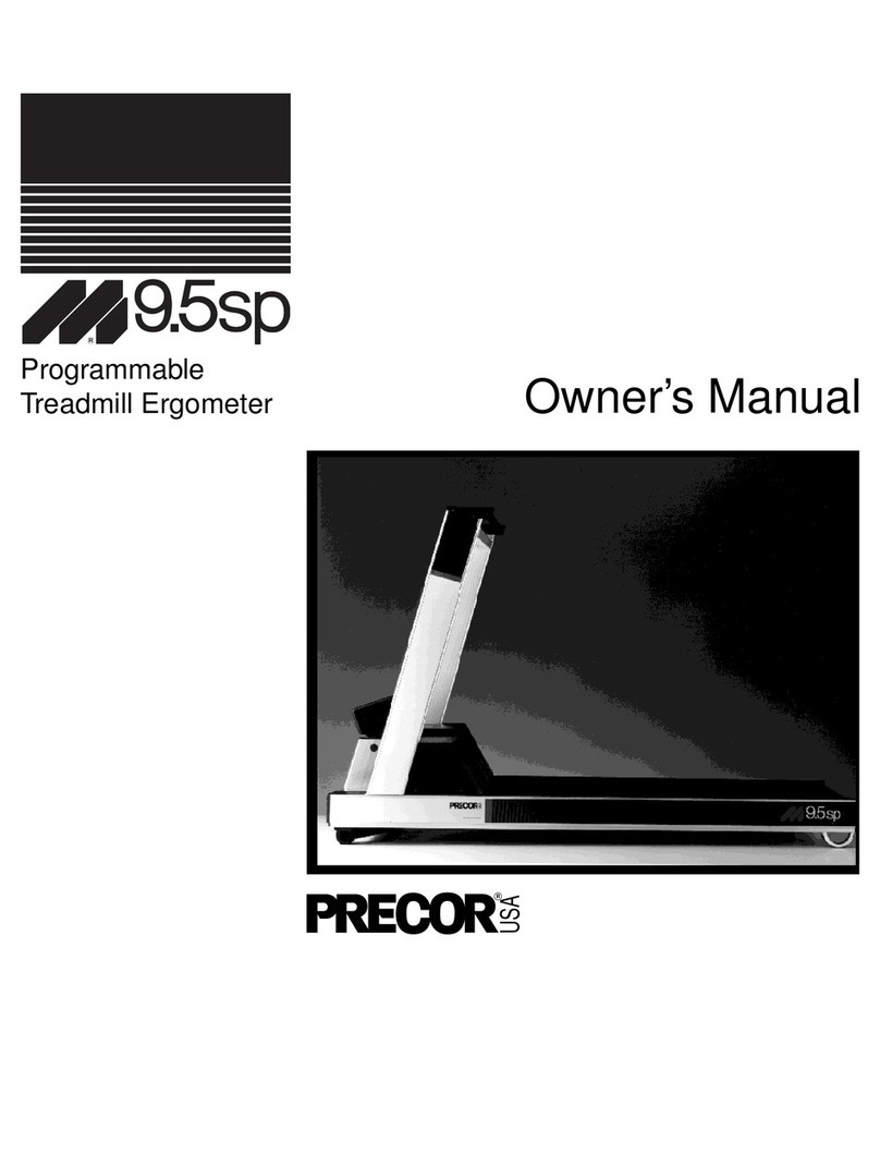 Precor M9.5sp User manual Precor M9.5sp User manual