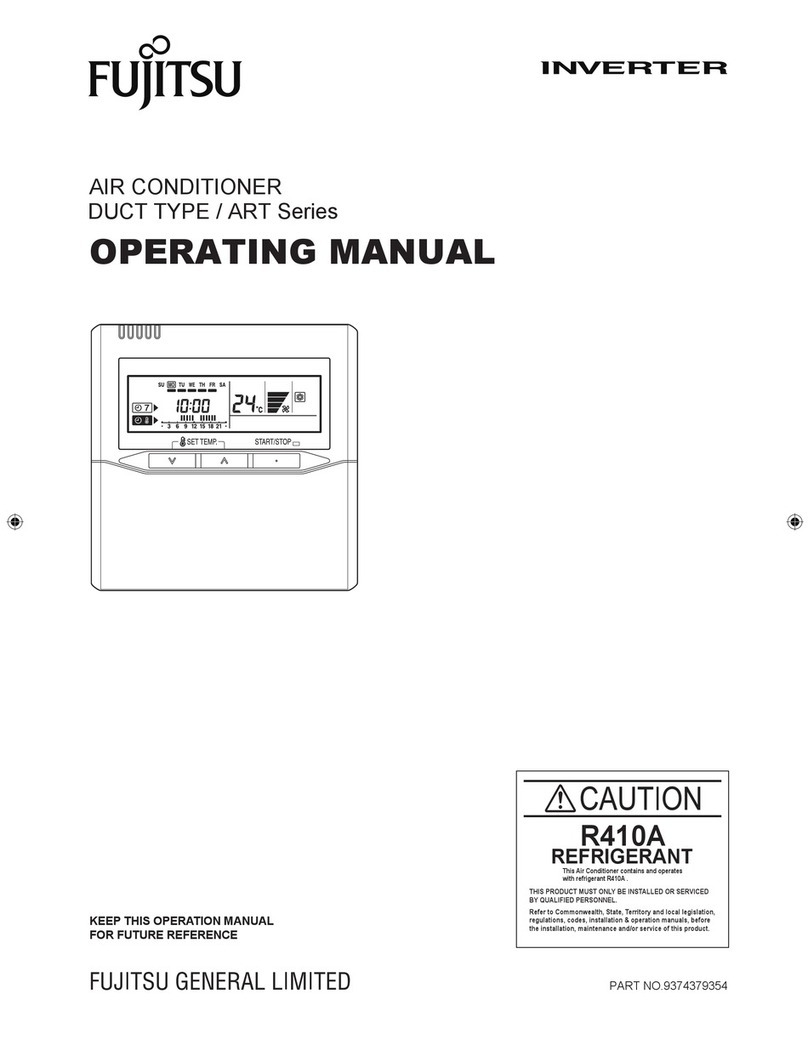 Fujitsu Inverter ART Series User manual