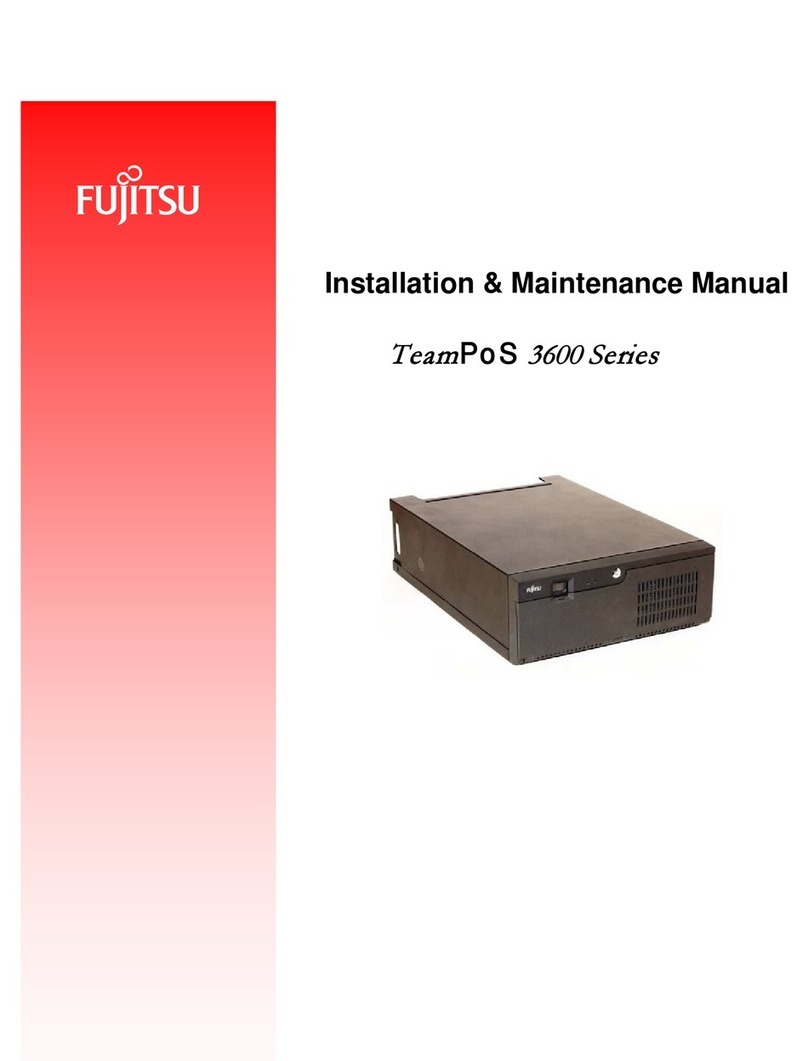 Fujitsu TeamPoS 3600 Series Installation & maintenance manual