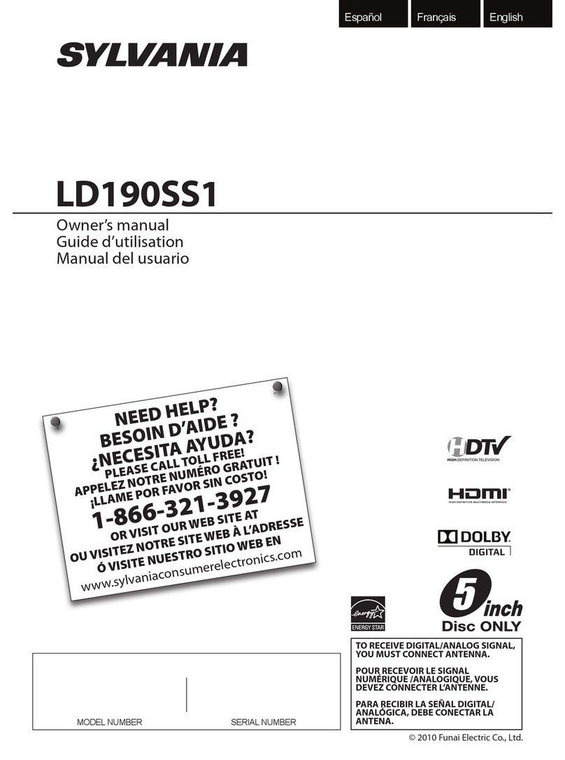 Sylvania LD190SS1 owner's manual