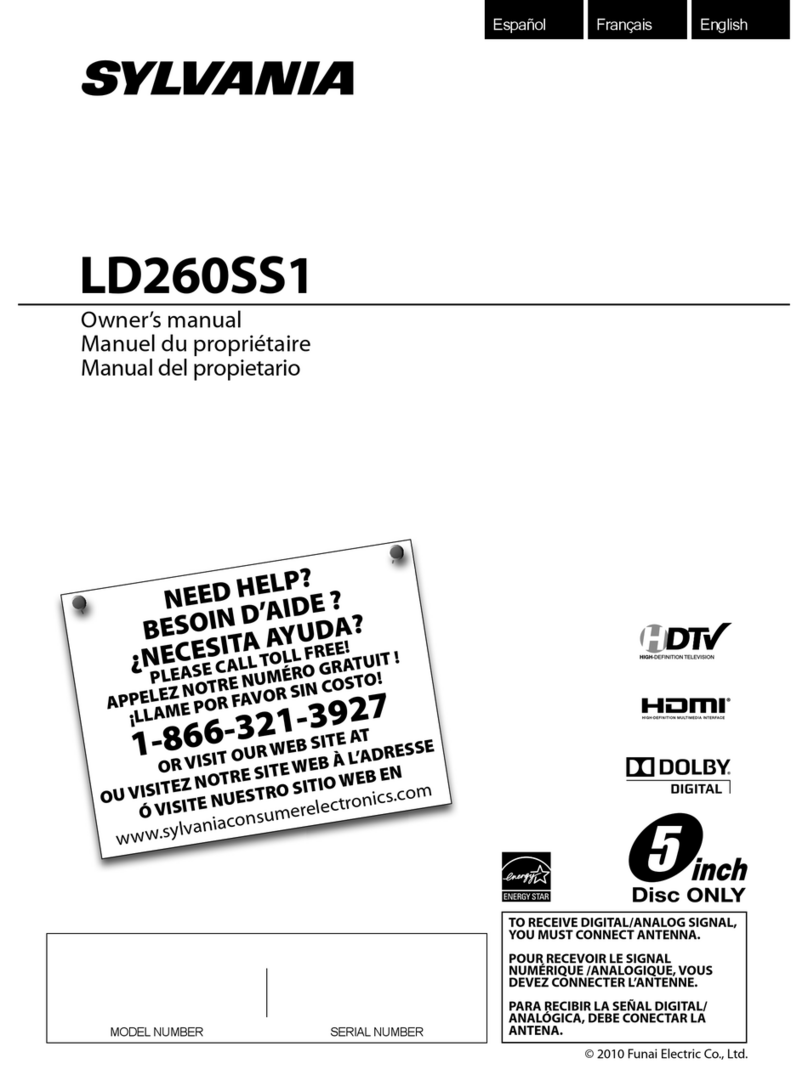 Sylvania LD260SS1 User manual