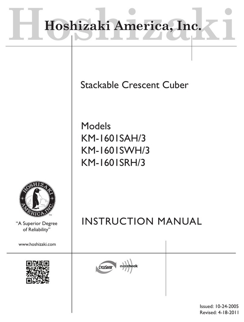 Hoshizaki KM-1601SAH User manual Hoshizaki KM-1601SAH User manual