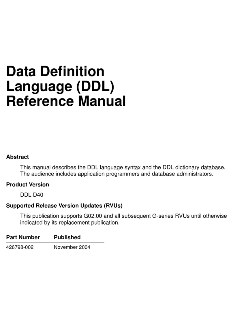 HP DDL D40 Reference manual