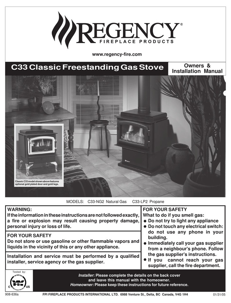 Regency C33-LP2 Quick start guide