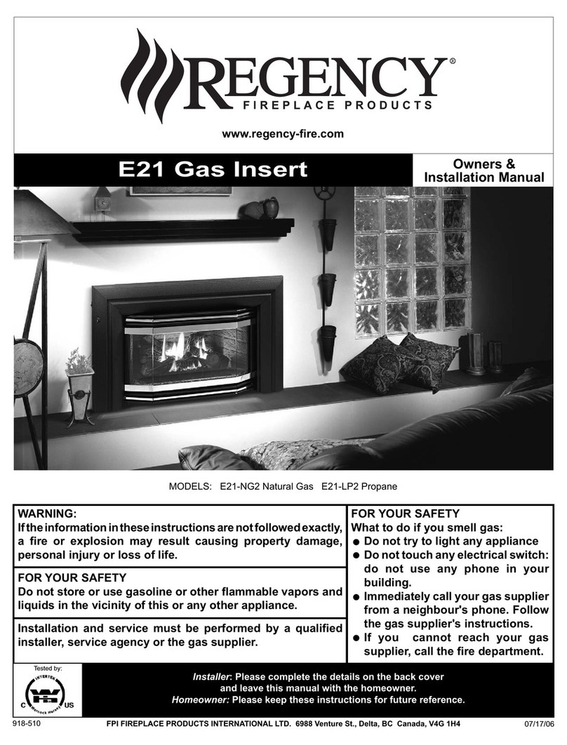 Regency E21-LP2 Quick start guide