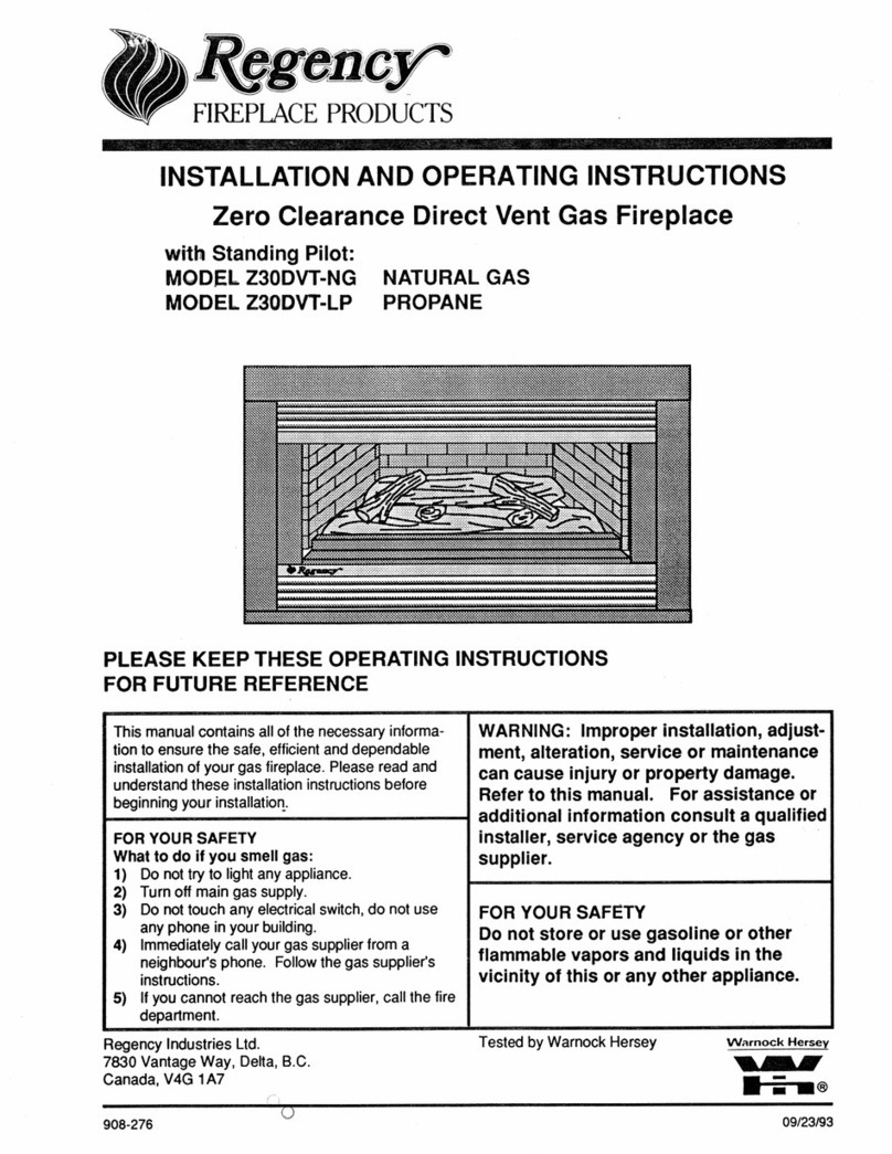 Regency Z30DVT-LP User manual