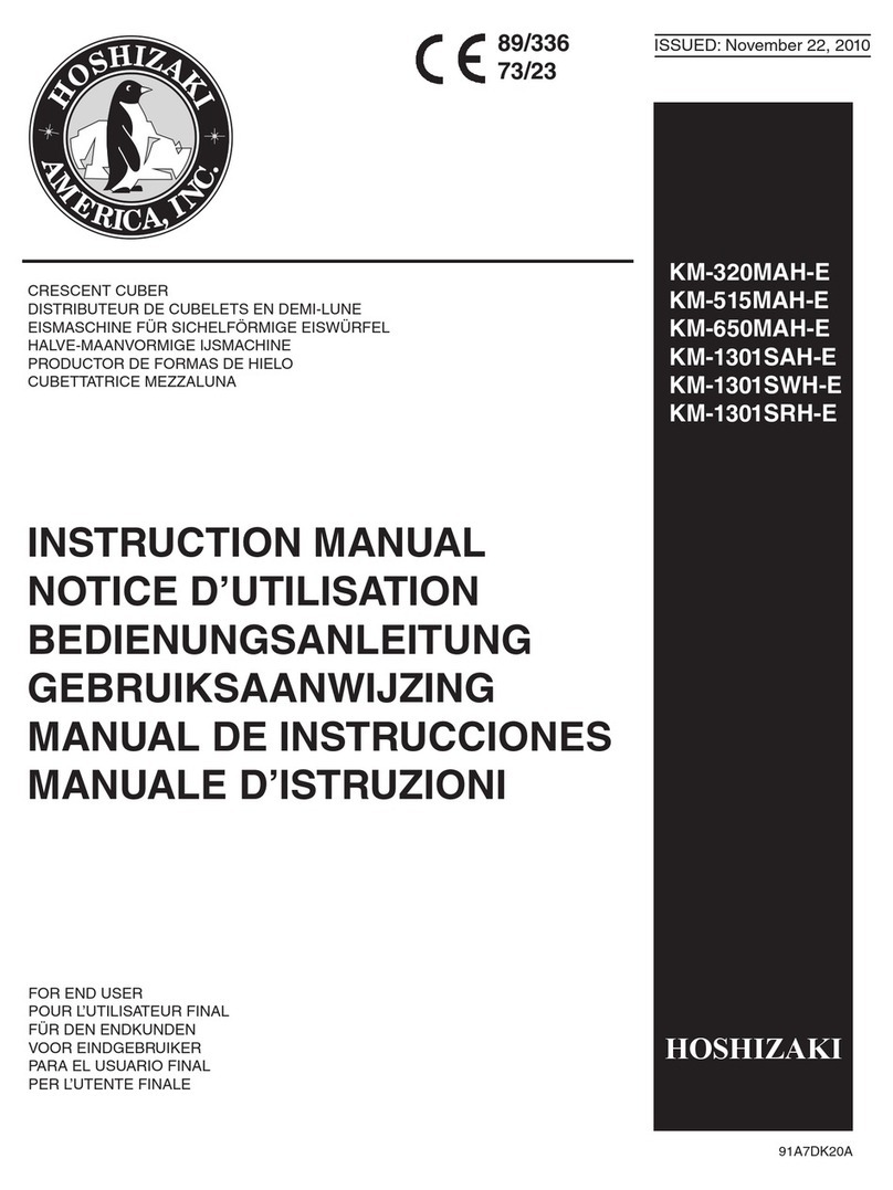 Hoshizaki KM-320MAH-E instruction manual
