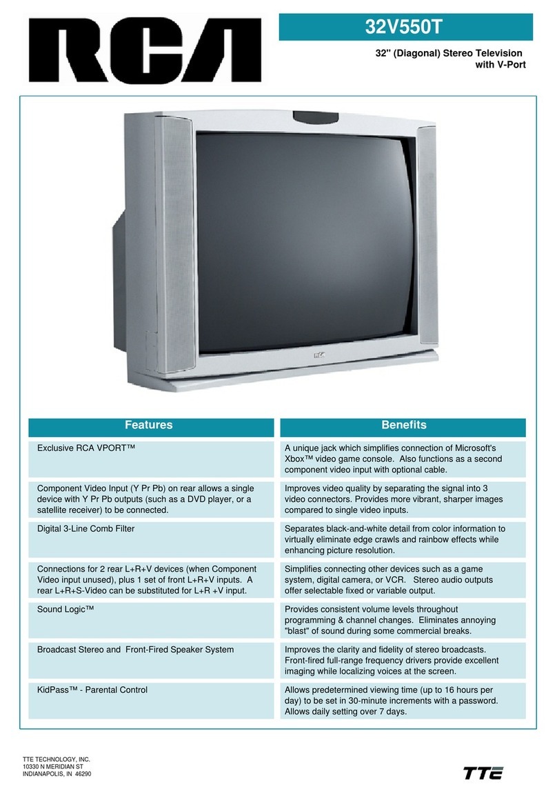RCA 32V550T User manual