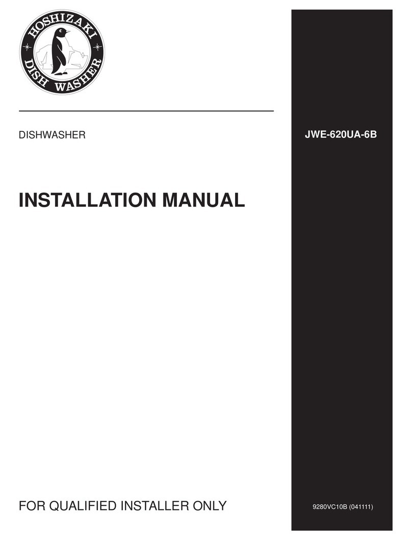 Hoshizaki JWE-620UA-6B installation manual