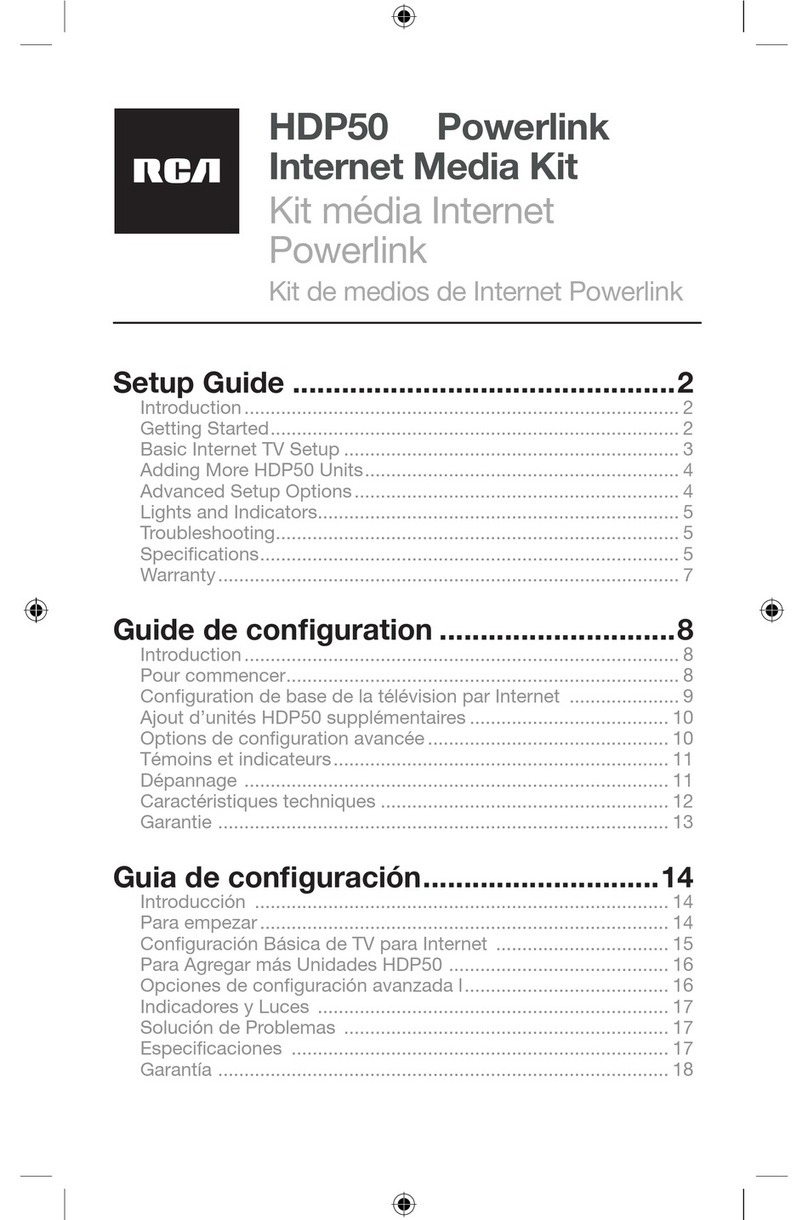 RCA Powerlink HDP50 User manual