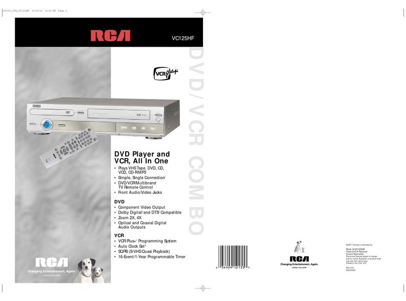 RCA VC125HF User manual