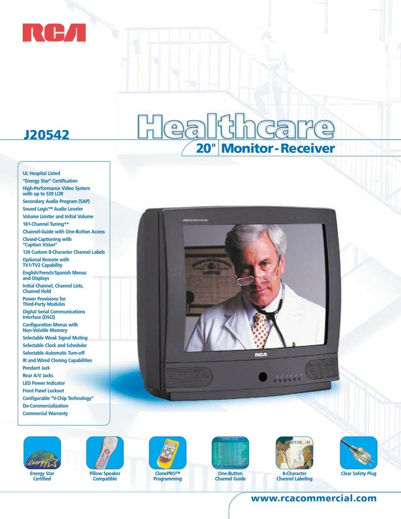 RCA J20542 Technical specifications