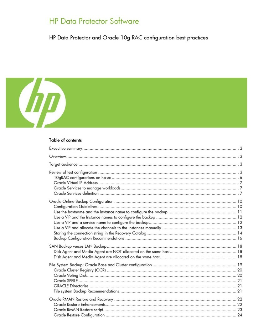 HP Data Protector User manual