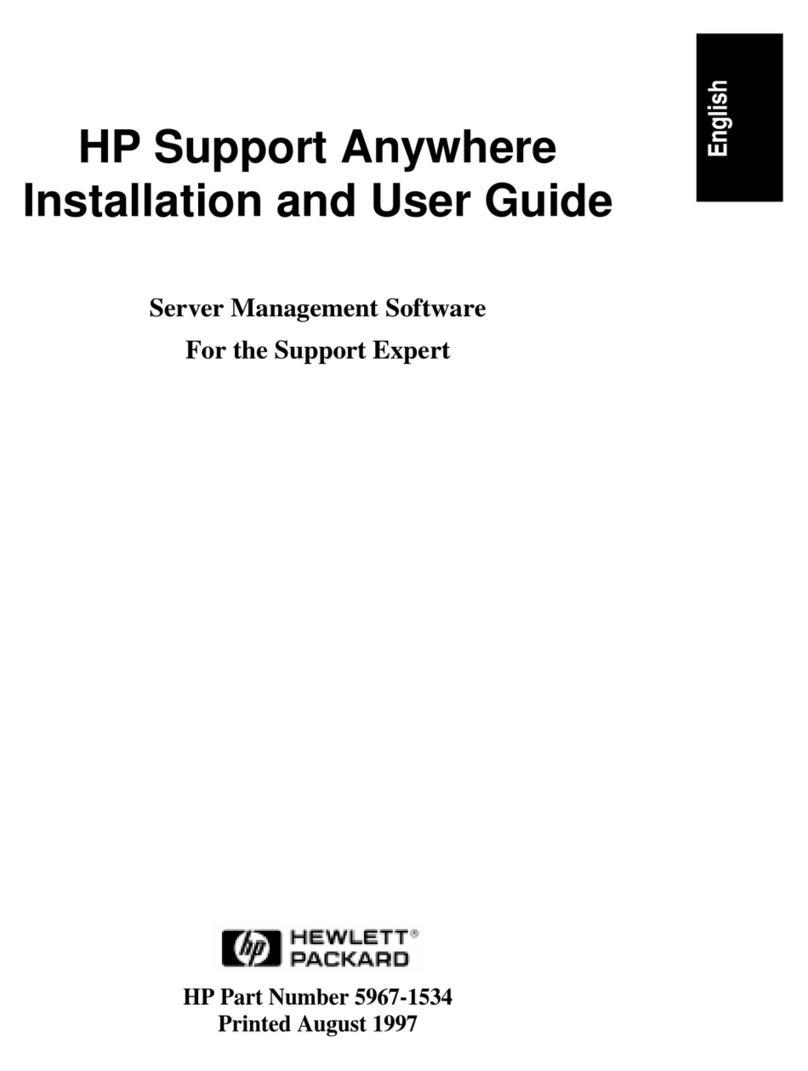 HP Support Anywhere User manual