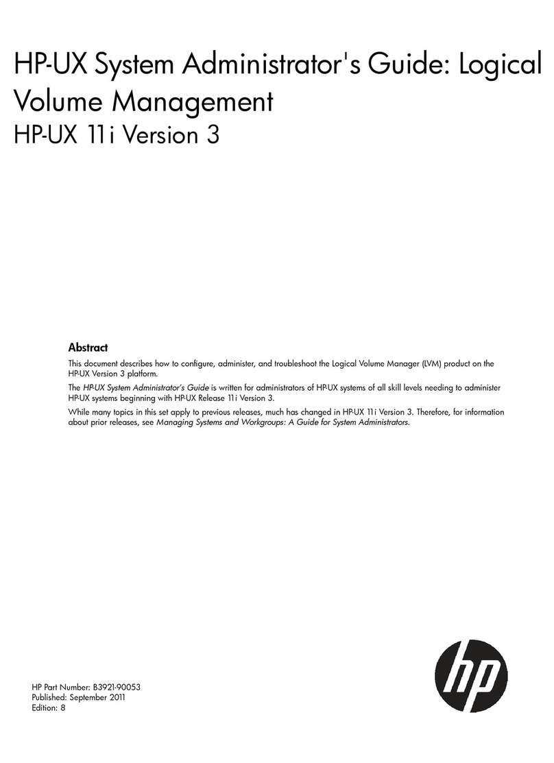 HP HP-UX 11i Service manual