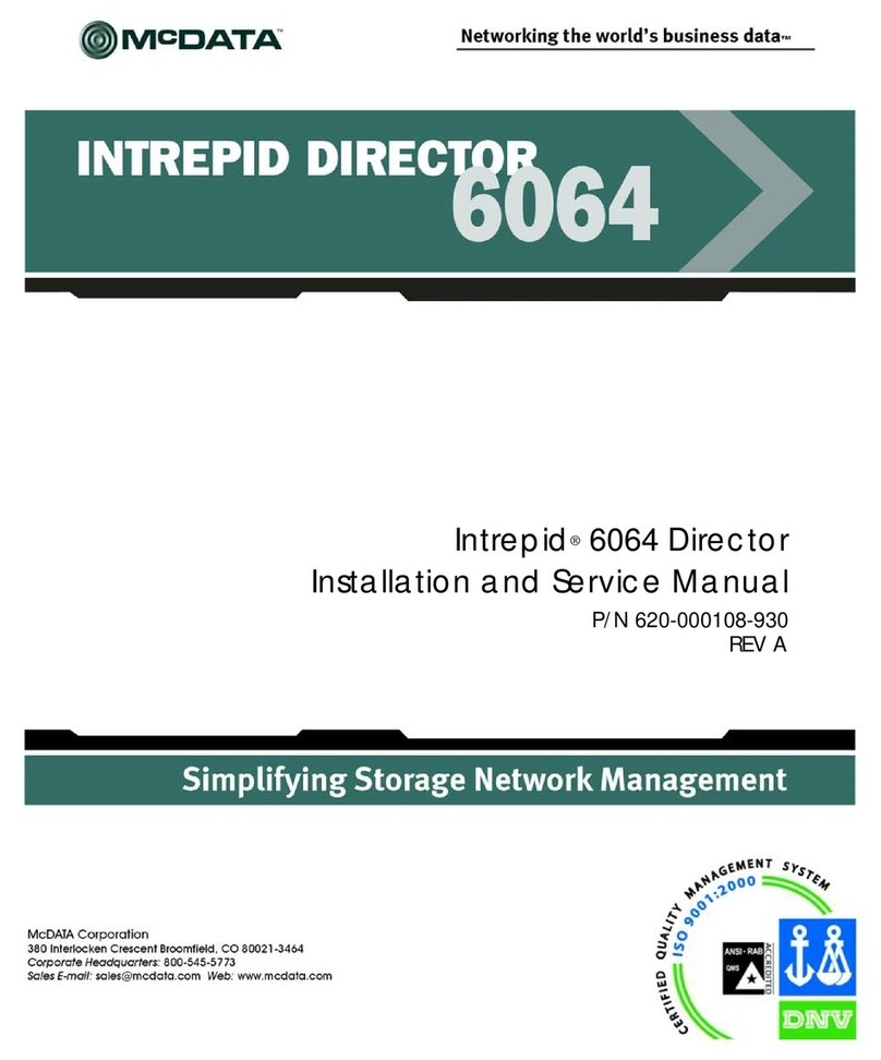 McDATA Intrepid 6064 Director Installation and service manual