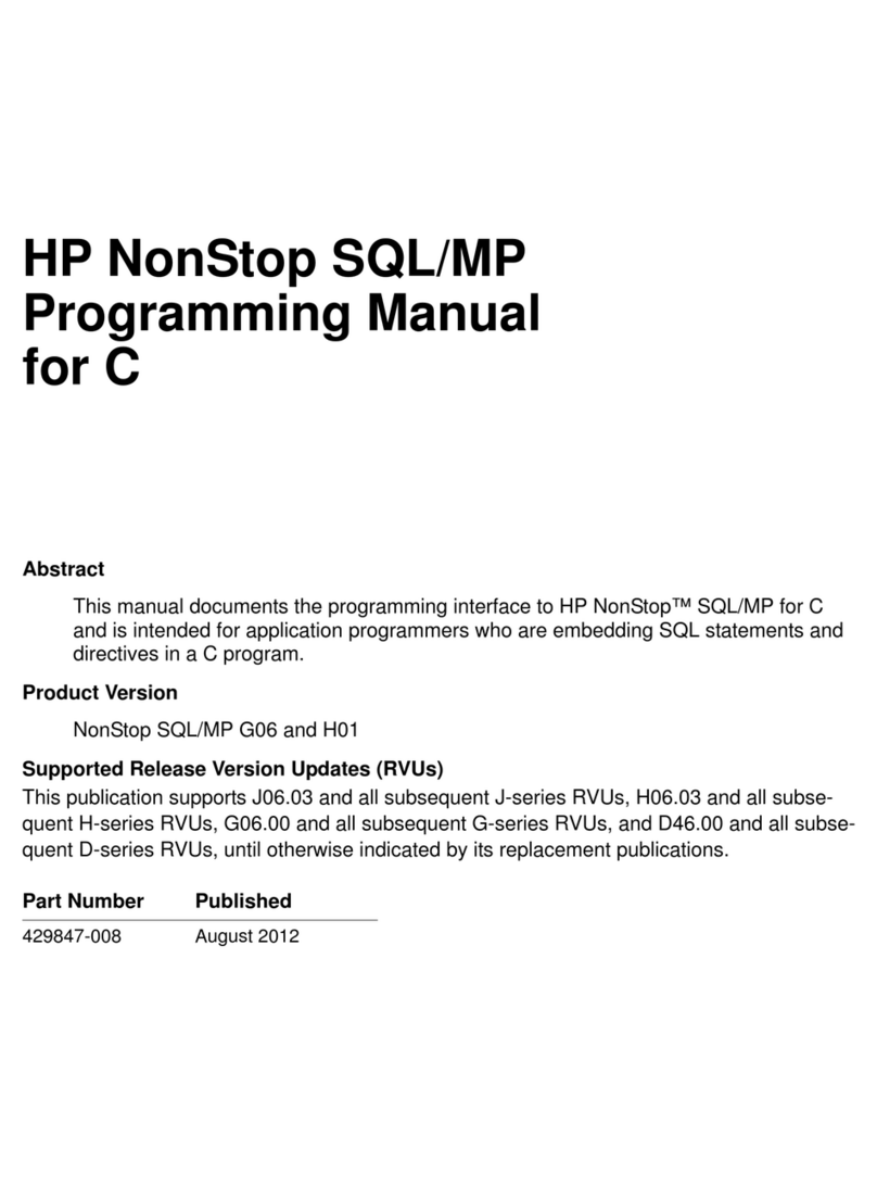 HP NonStop SQL/MP Programming manual