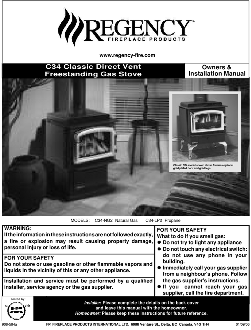Regency C34-LP2 Quick start guide