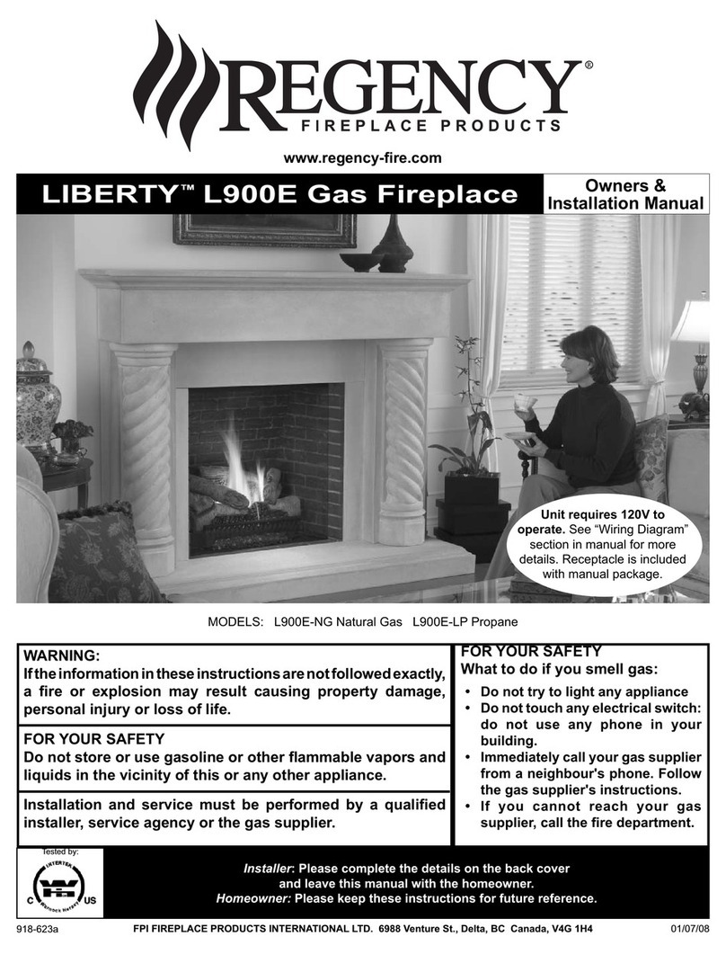 Regency LIBERTY L900E-NG Quick start guide