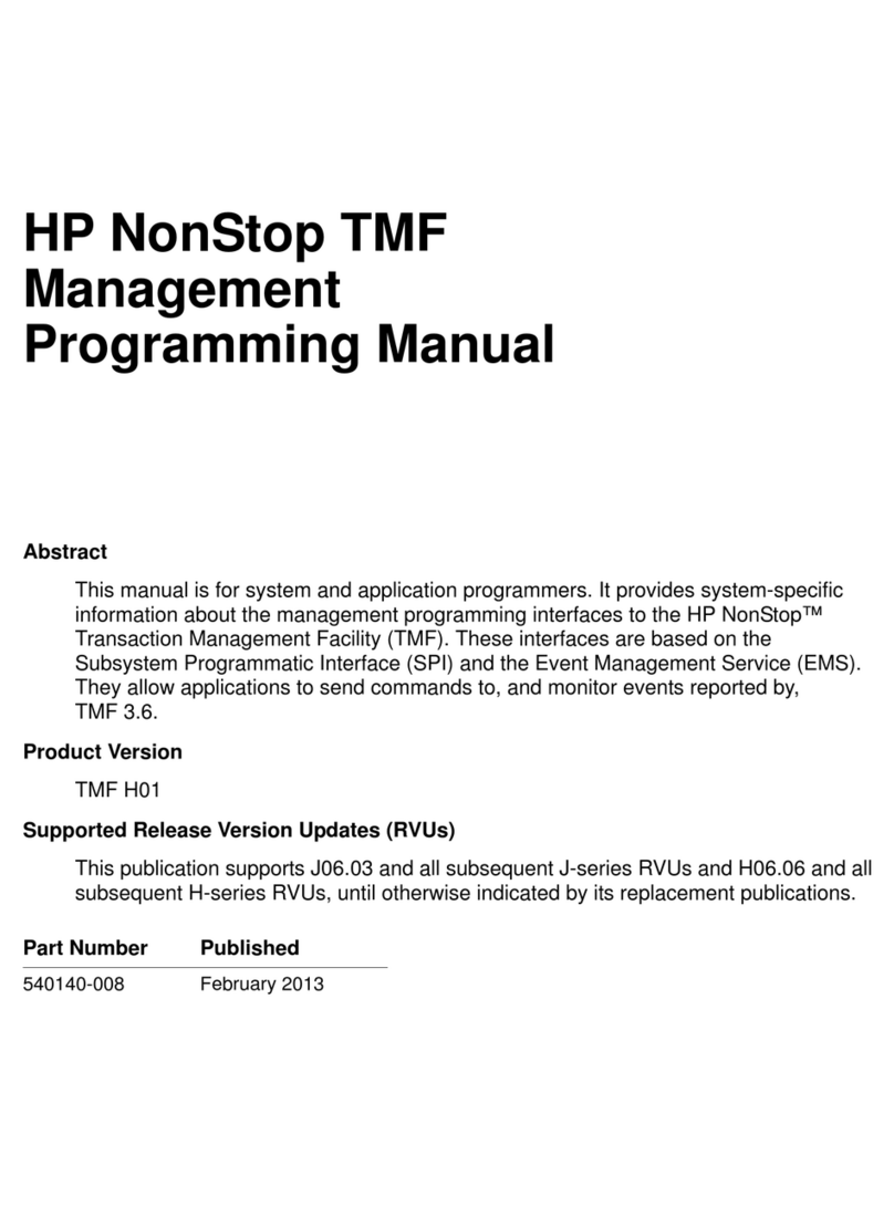 HP NonStop TMF Owner's manual