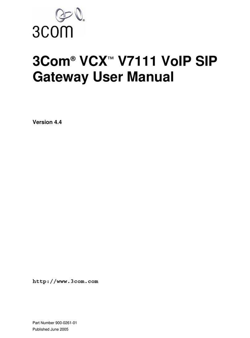 3Com VCX V7111 user manual