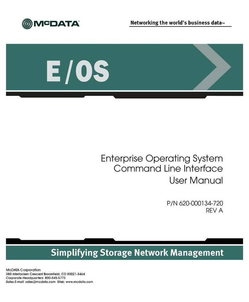 McDATA Enterprise Operating System user manual