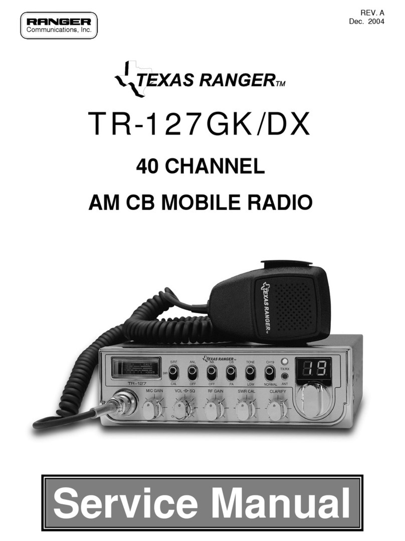 Ranger Communications TR-127GK/DX Service manual
