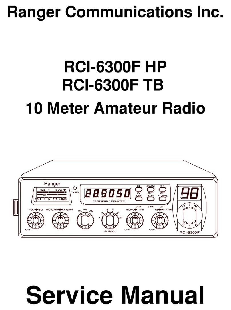 Ranger Communications RCI-6300F HP Service manual
