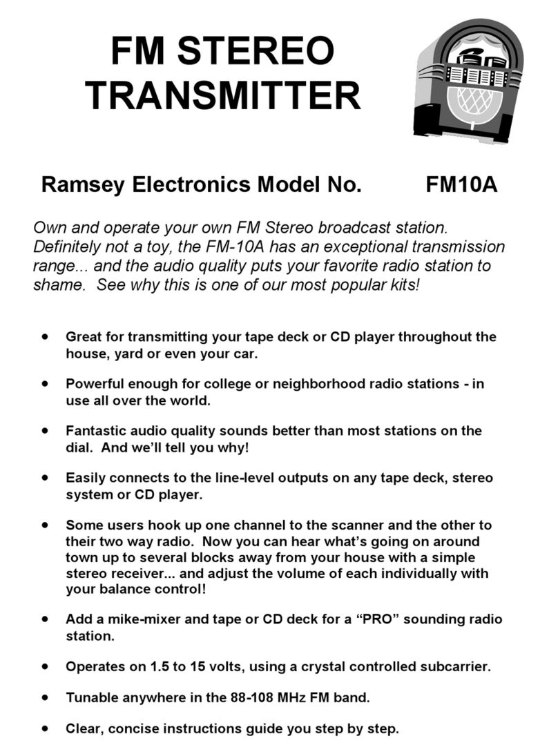 Ramsey Electronics FM10A User manual